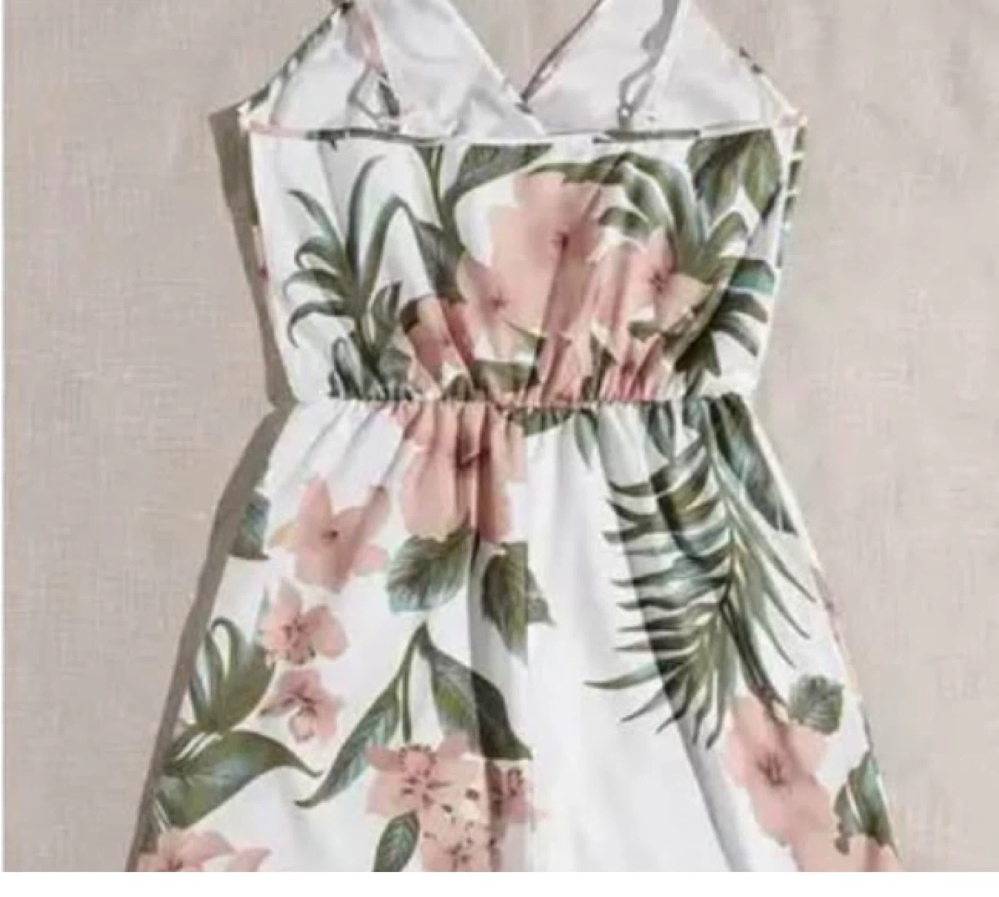 Brand New Tropical Floral Romper - White, Pink, Green. Size CL - photo 2