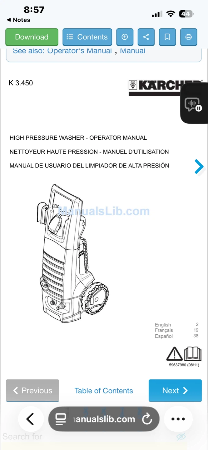 Karcher K3.450 2000PSI Electric Pressure Washer - photo 2