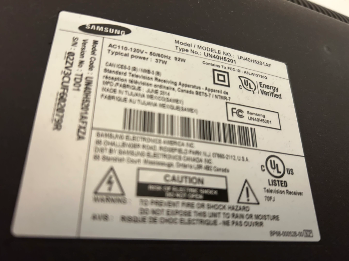 Samsung 40 inch Smart TV UN40H5201AF - photo 3