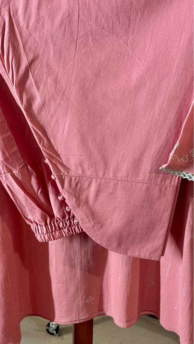 Armas Pink Embroidered Kurti and Pants Set - photo 5