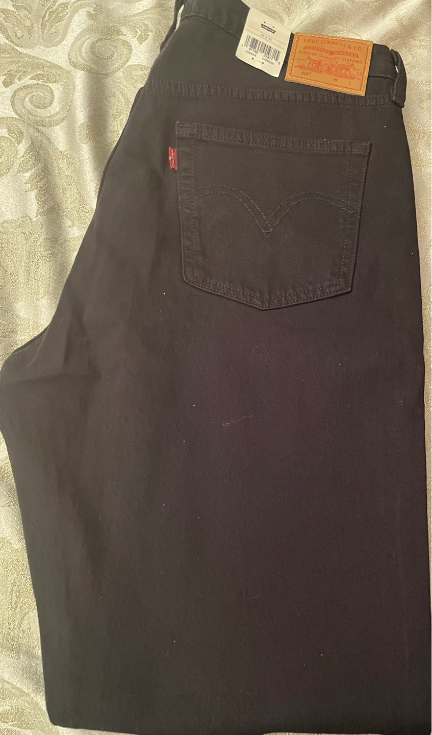 Levi's 501 Original Black Straight Leg Jeans - 32 x 30 - photo 3