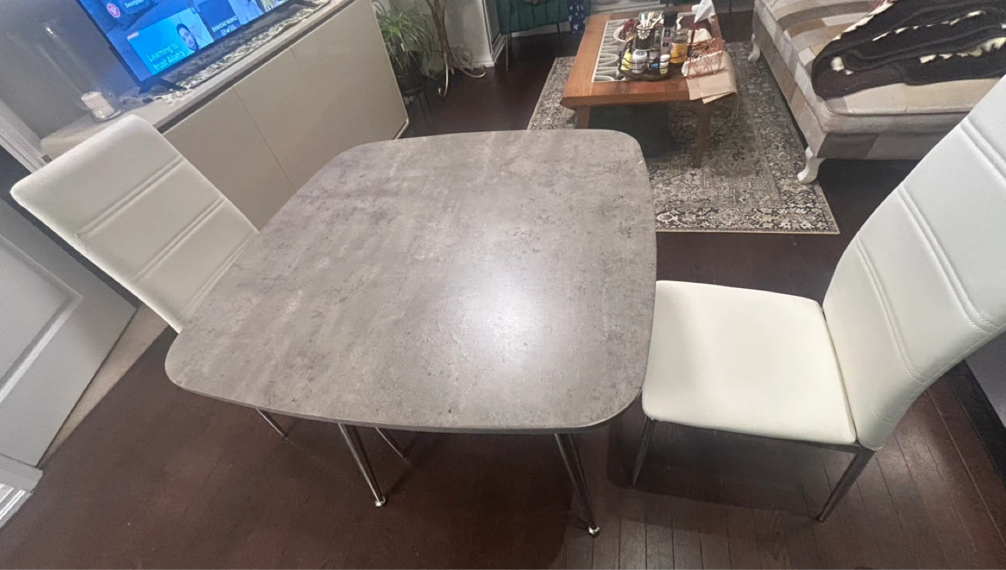 Compact Dining Set with 2 Chairs - photo 4