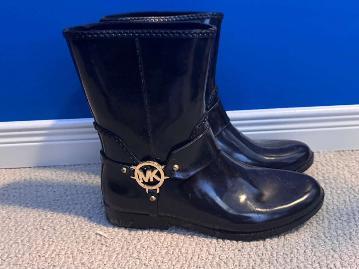 Michael Kors Black Rubber Rain Boots - photo 2