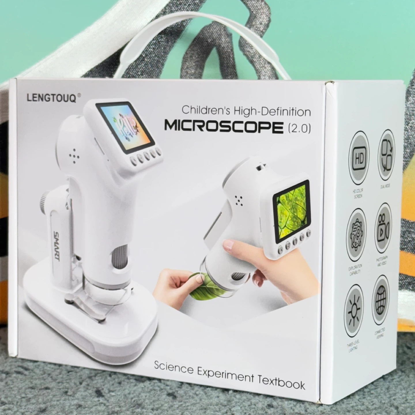 🔬 Kids High-Definition Microscope 2.0 🌿 STEM Science Kit New