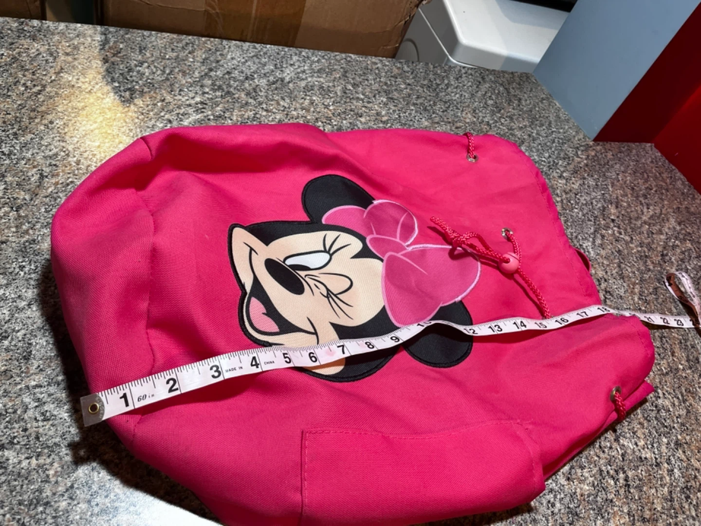 Pink Minnie Mouse Drawstring Bag - photo 2