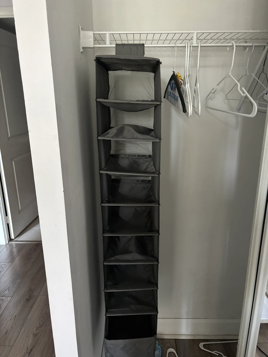 Hanging Closet Organizer with 9 Shelves - photo 2