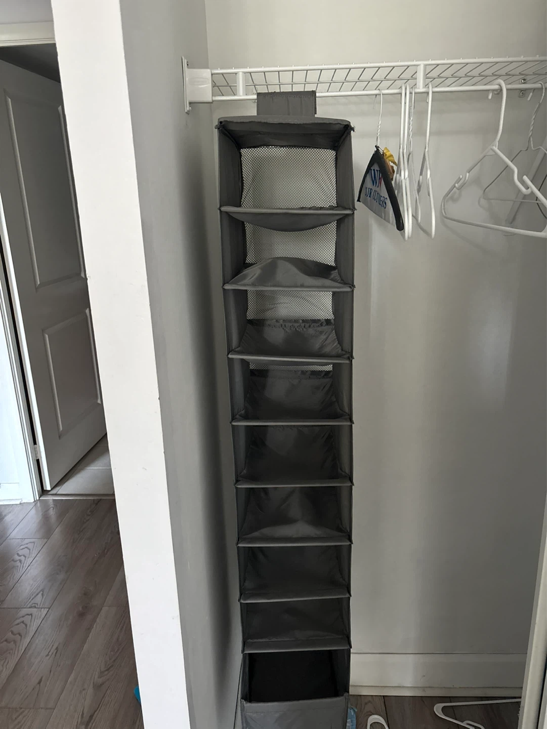 Hanging Closet Organizer with 9 Shelves