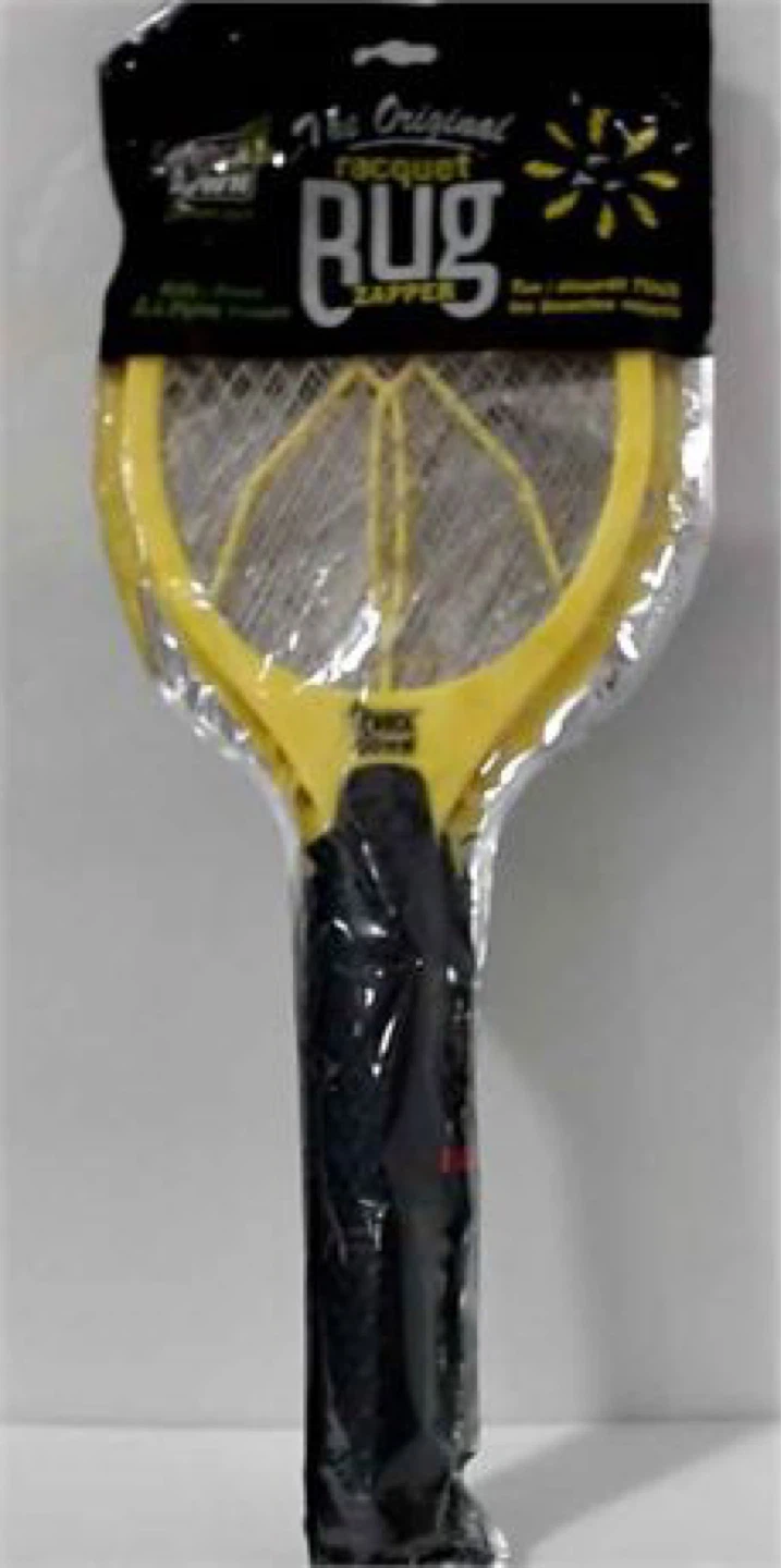 Knock Down Naturals Plastic Bug Zapper Racquet Yellow/Black