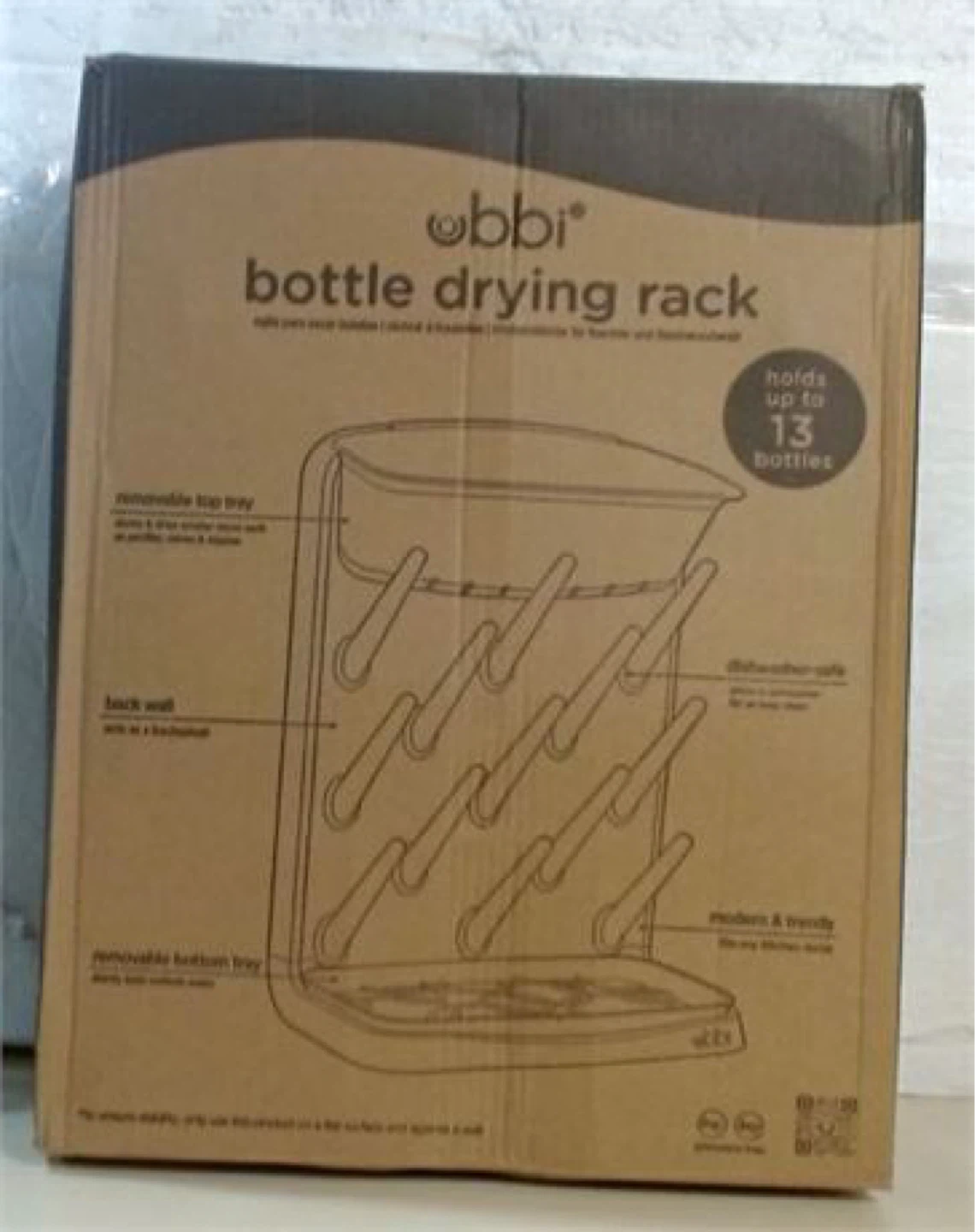 Ubbi Vertical Baby Bottles Drying Rack - photo 2