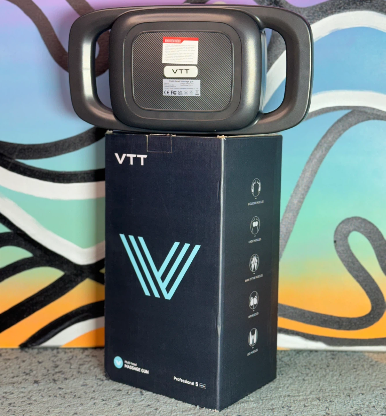 💆‍♂️ VTT Multi-Head Massage Gun | Deep Tissue Massager | New
