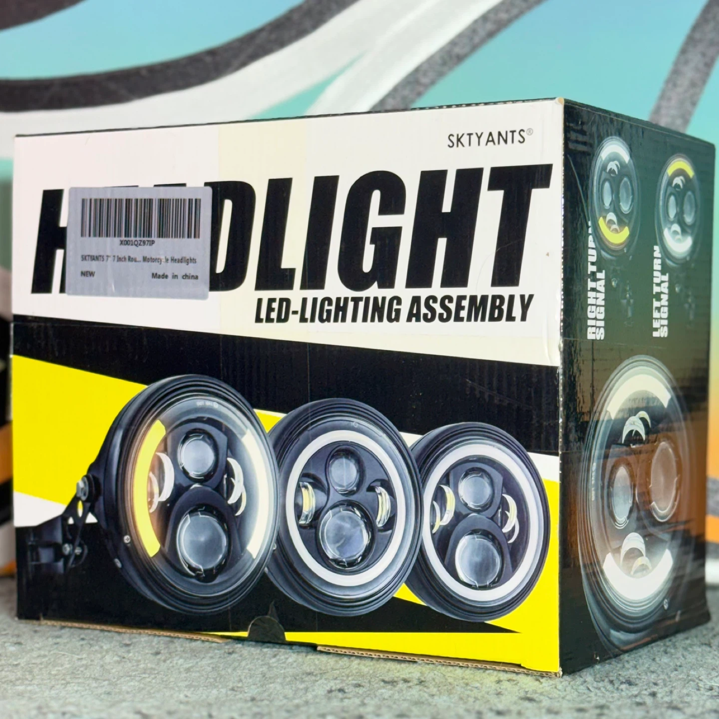 🚗 SKTYANTS 7” LED Motorcycle Headlight Assembly | Brand New