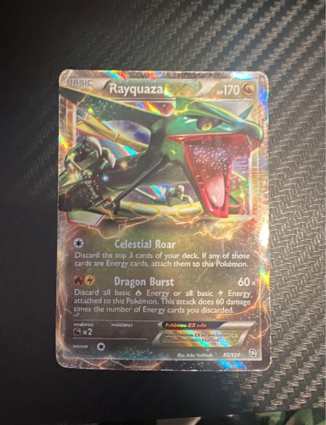 Pokemon Rayquaza EX Card