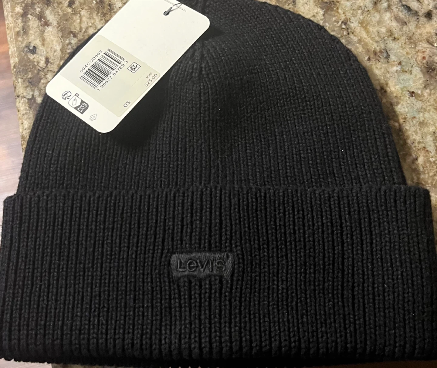 Levi's Black Beanie - One Size