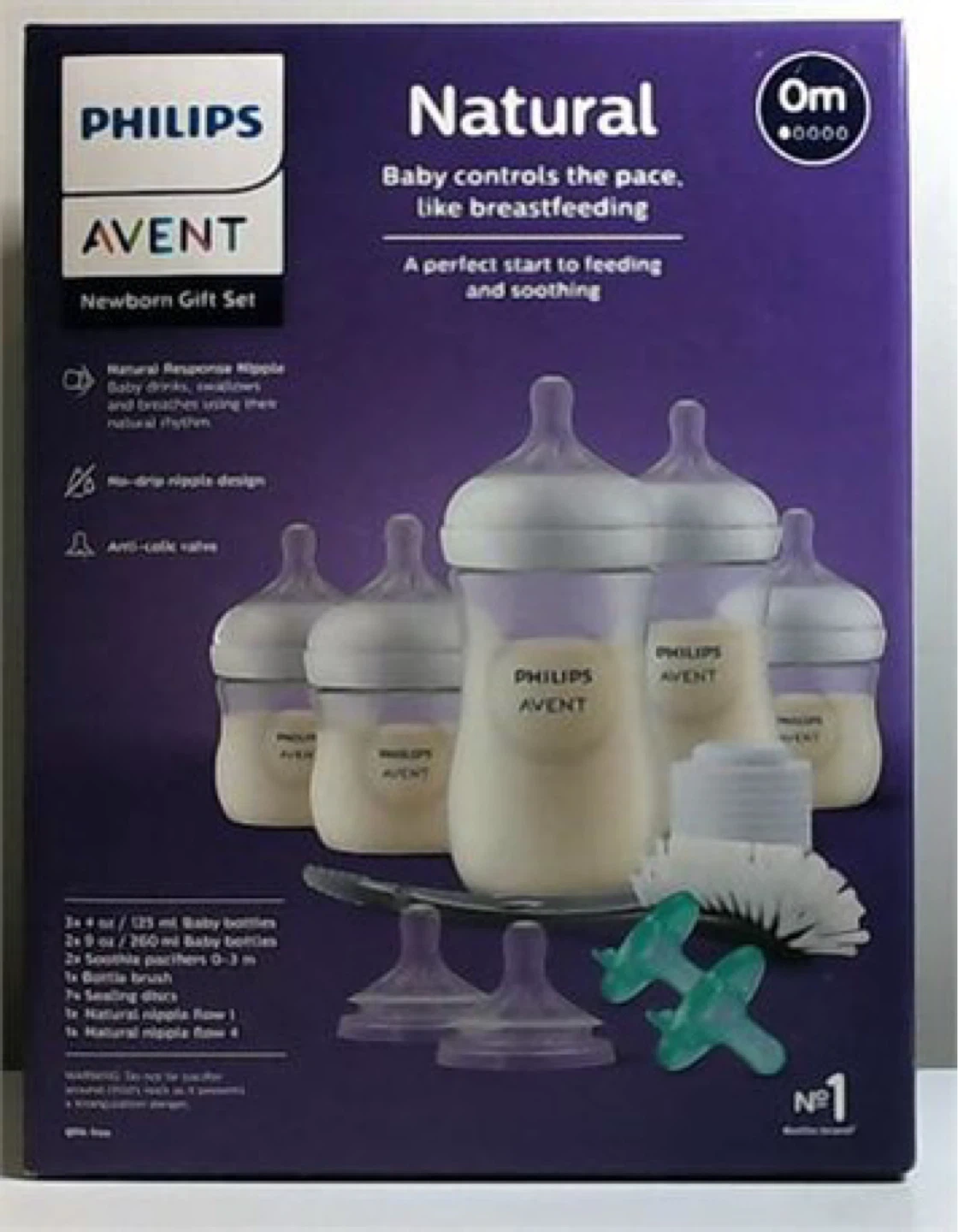Philips Avent Natural Baby Bottle Newborn Baby Gift Set