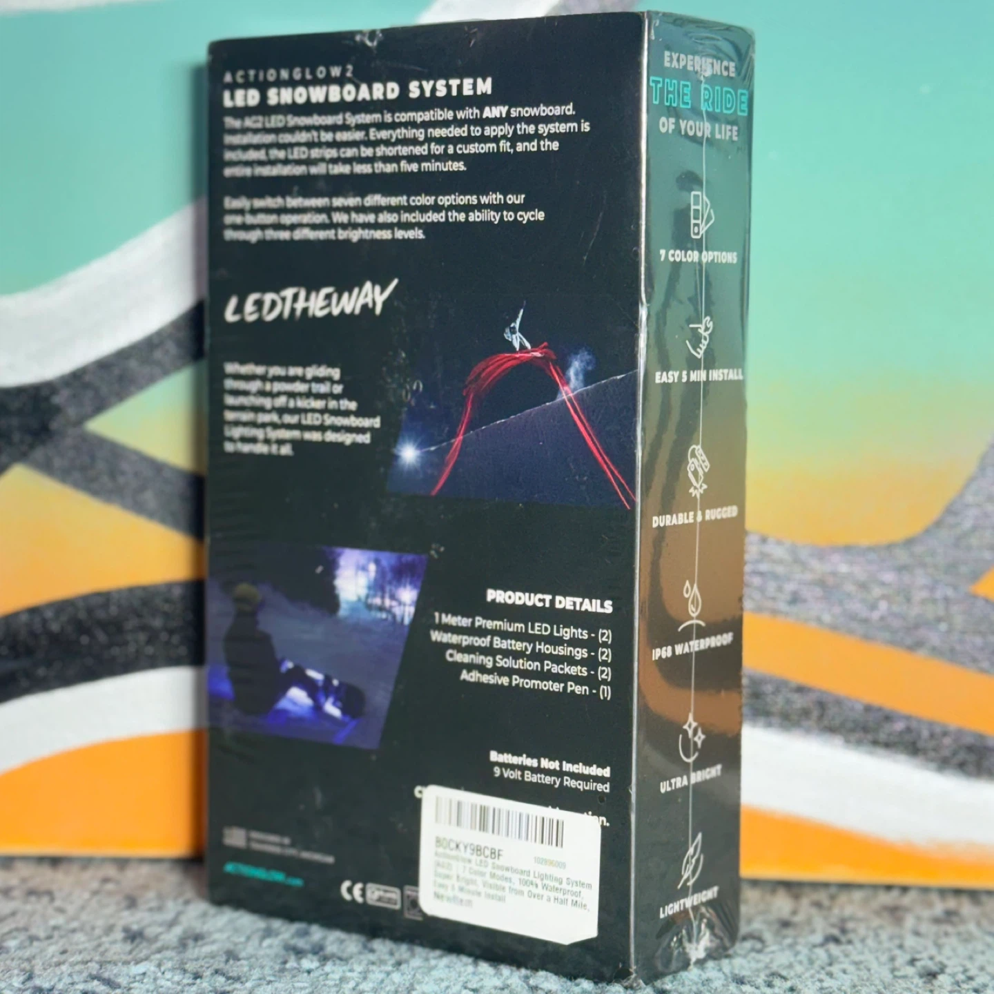 🏂 ActionGlow AG2 LED Snowboard Lighting System | Brand New - photo 2