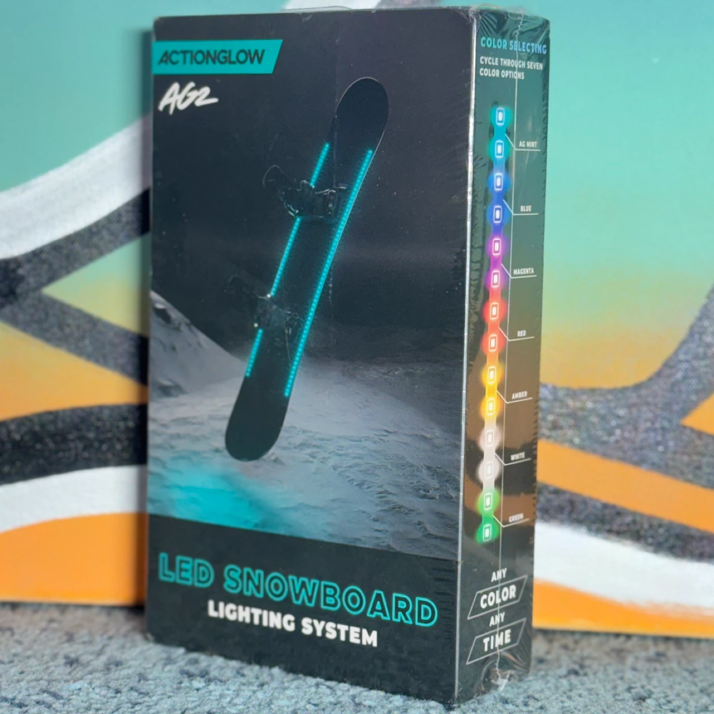 🌈 ActionGlow AG2 LED Snowboard Light Kit (2 Pack) | New - photo 2