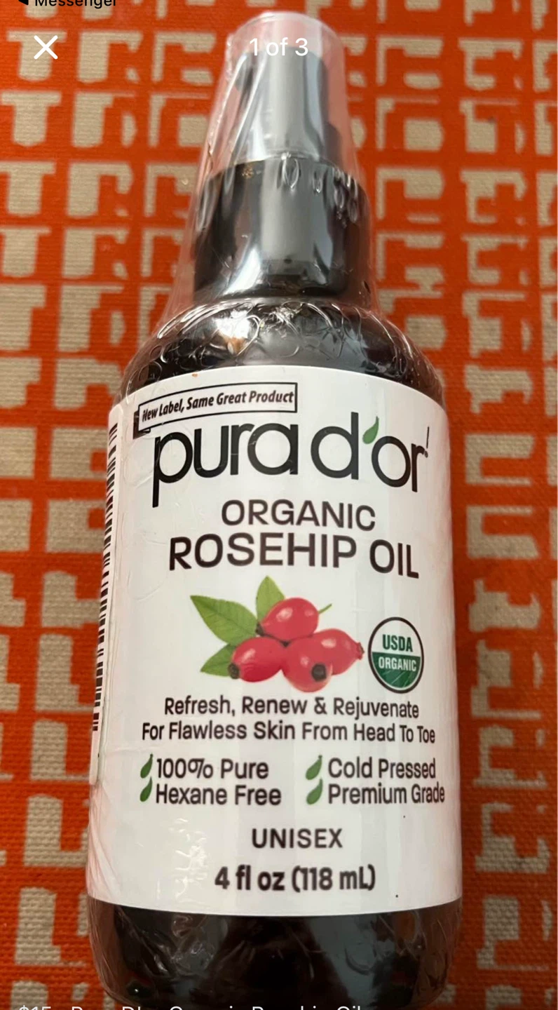 Pura d'or Organic Rosehip Oil 4 fl oz