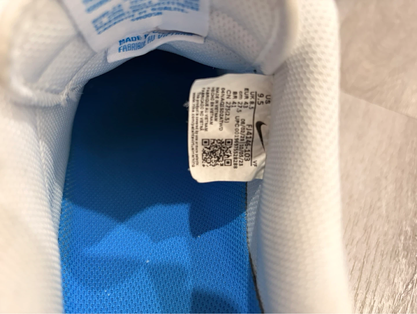 Nike Air Force 1 Low White/Blue - photo 2