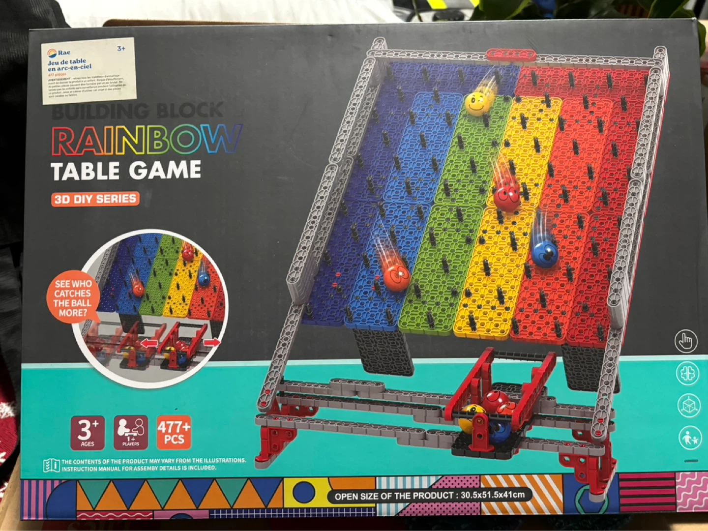 Building Block Rainbow Table Game