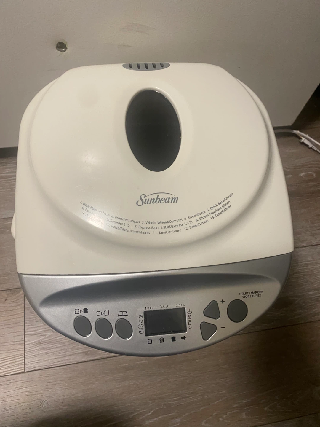 Sunbeam 2-LB Gluten-Free Breadmaker - photo 3