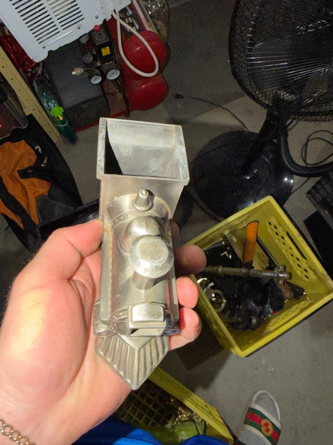 Vintage Metal Train Bank - photo 2