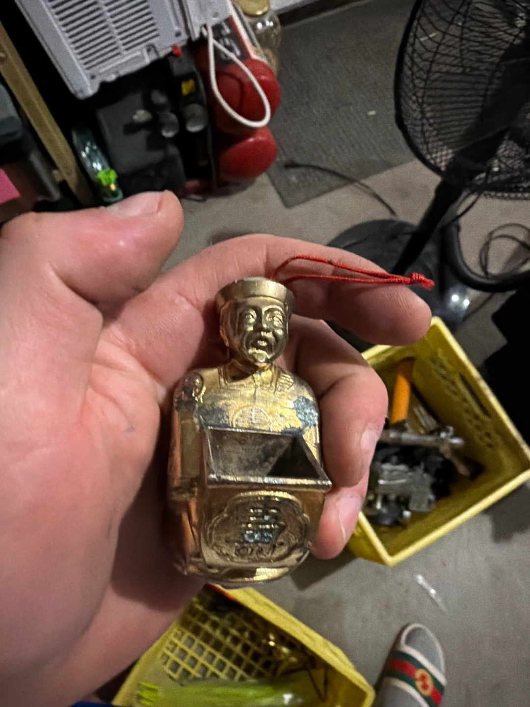 Vintage Metal Figurine Ornament