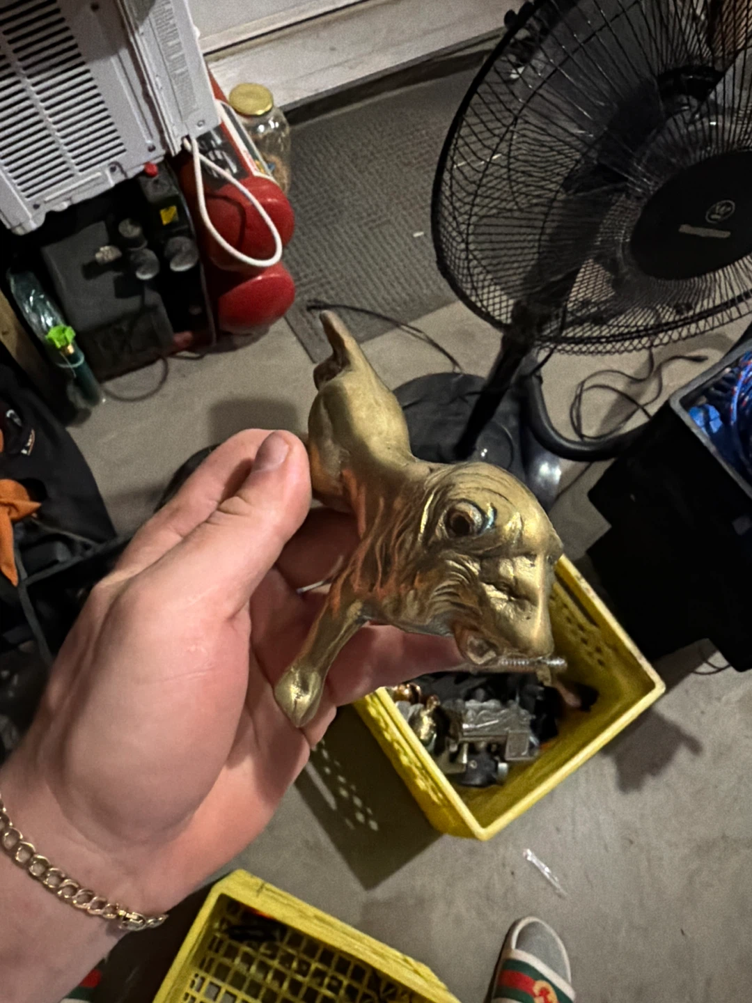Brass Lion Figurine