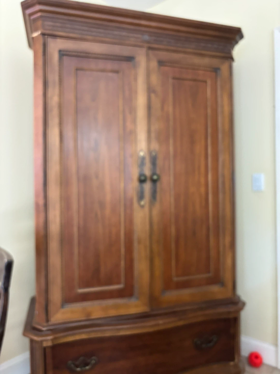 Wooden Armoire Wardrobe with Drawers