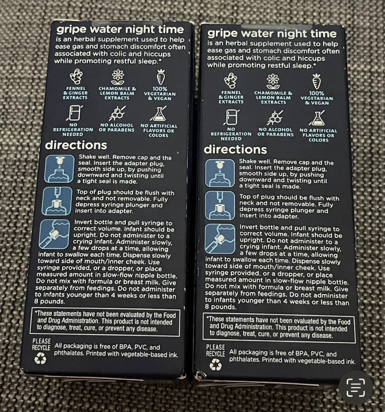 Mommy's Bliss Gripe Water Night Time (4 FL OZ / 120 ML) - photo 2