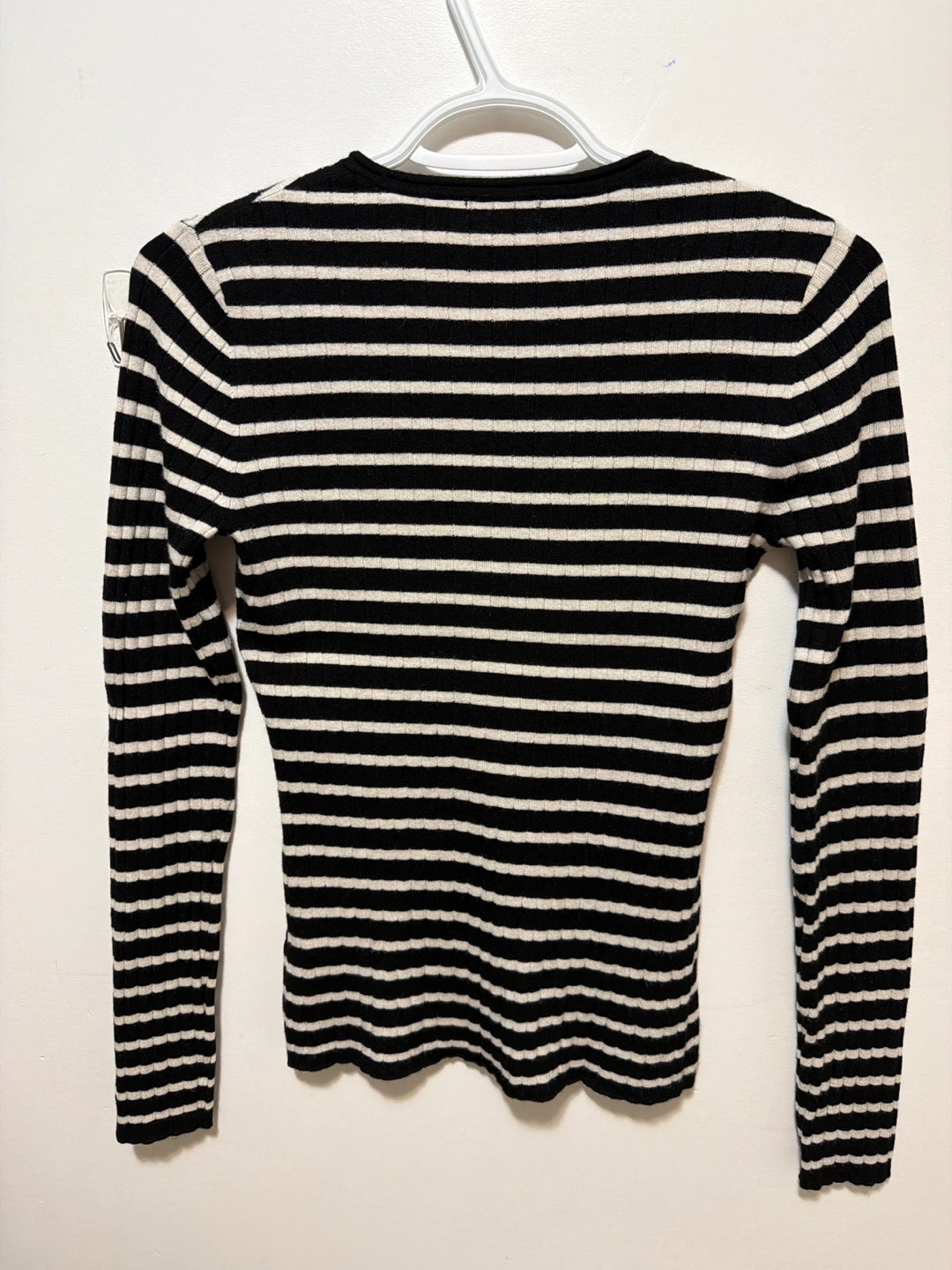 Reitmans Black & White Striped Ribbed Sweater - photo 3