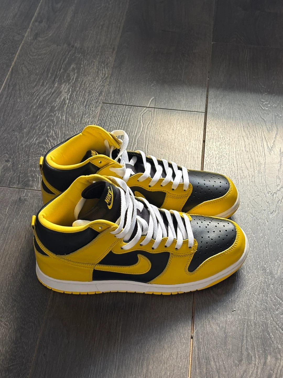 Nike Dunk High Yellow Black Sneakers