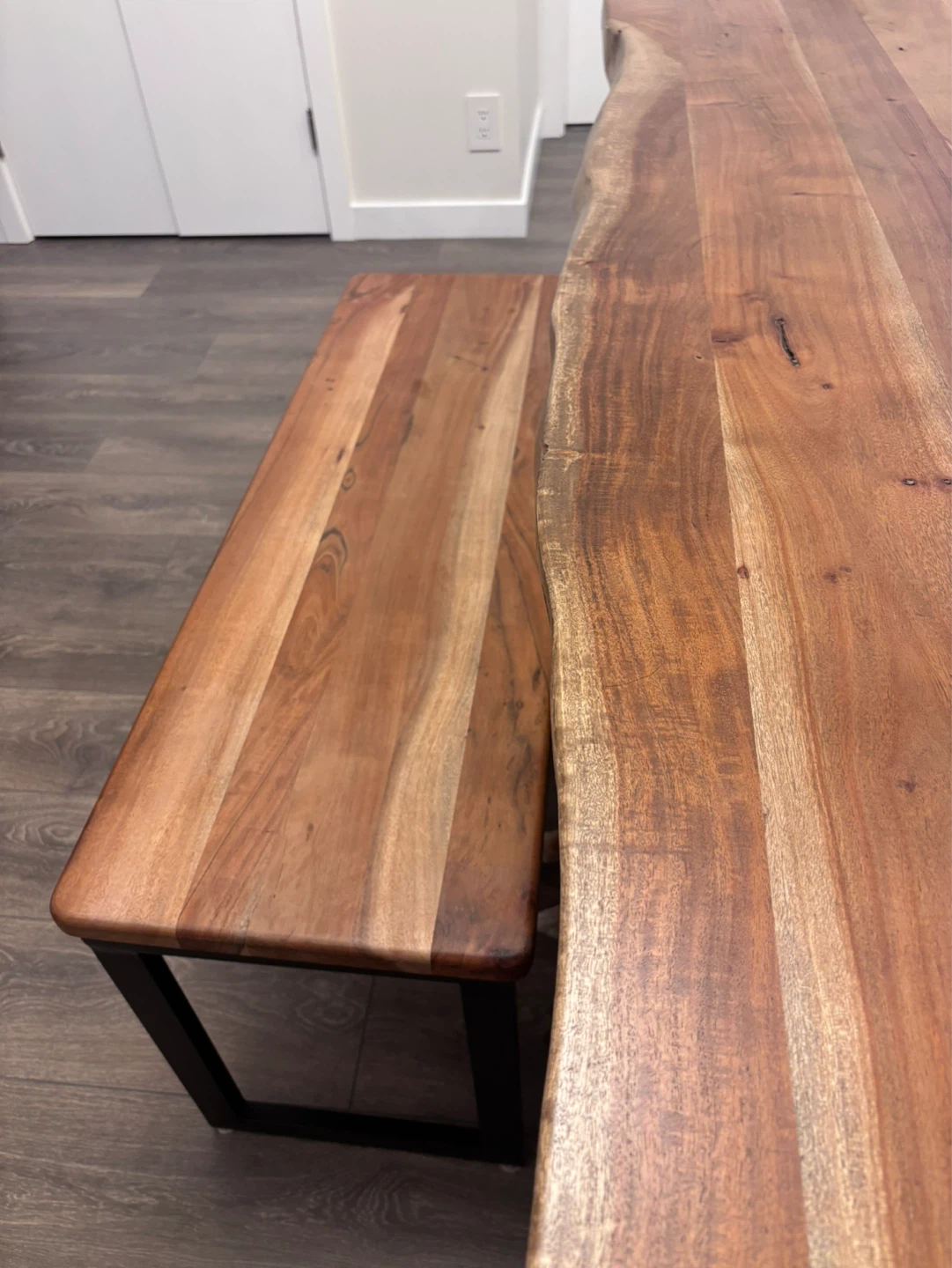 Dining Table with Bench and Chairs - photo 2