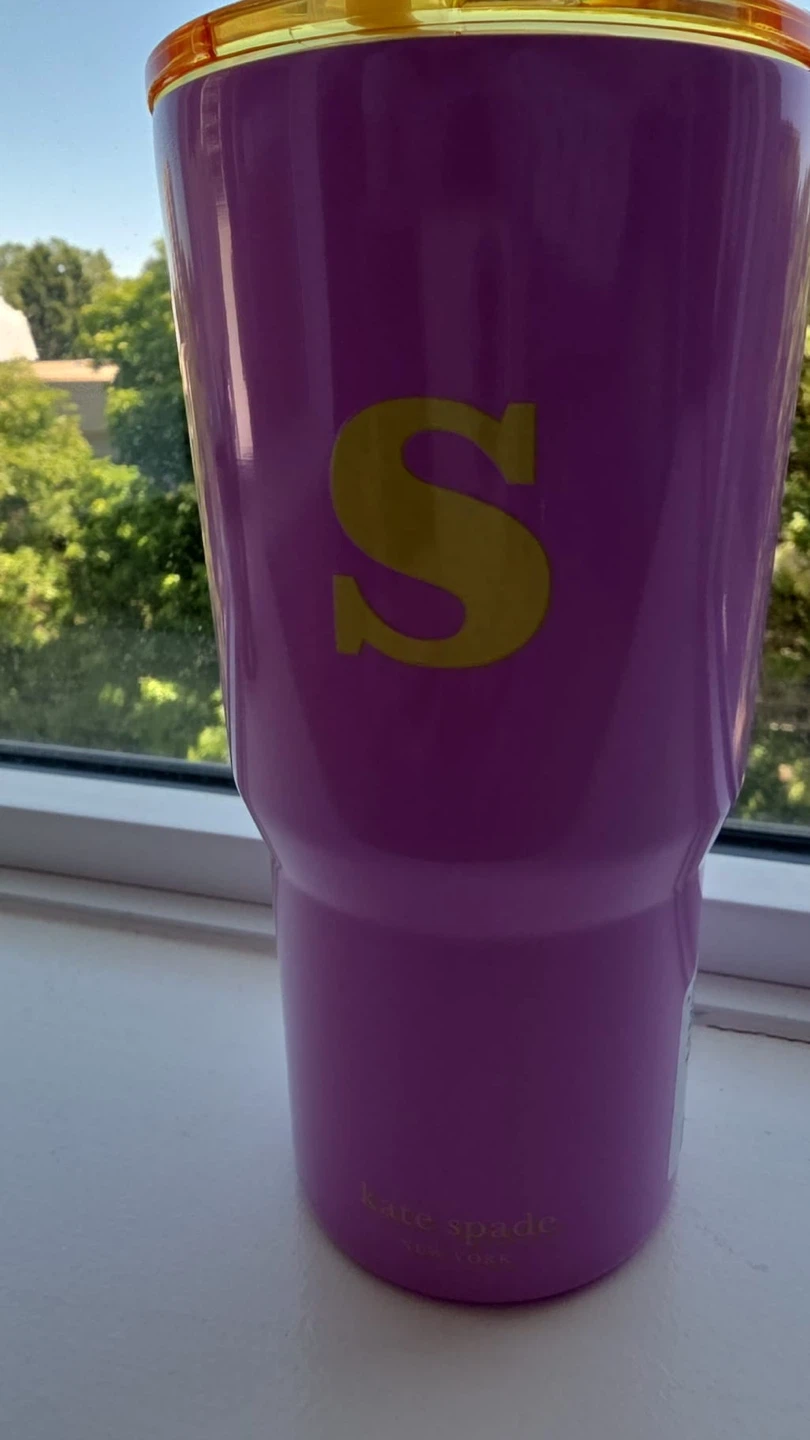 Kate Spade New York 20 oz Tumbler with Straw - Purple - photo 2