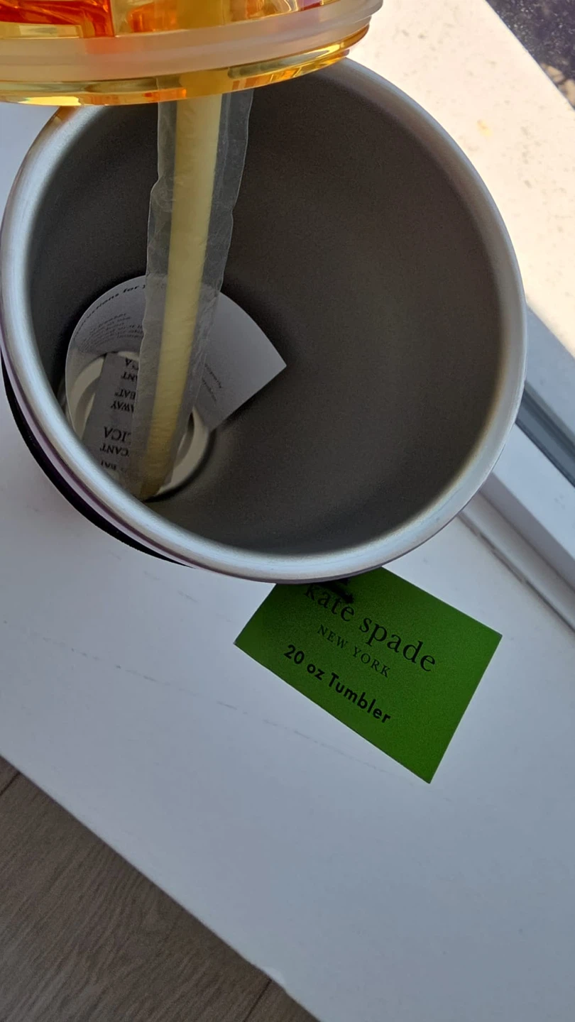 Kate Spade New York 20 oz Tumbler with Straw - Purple - photo 3