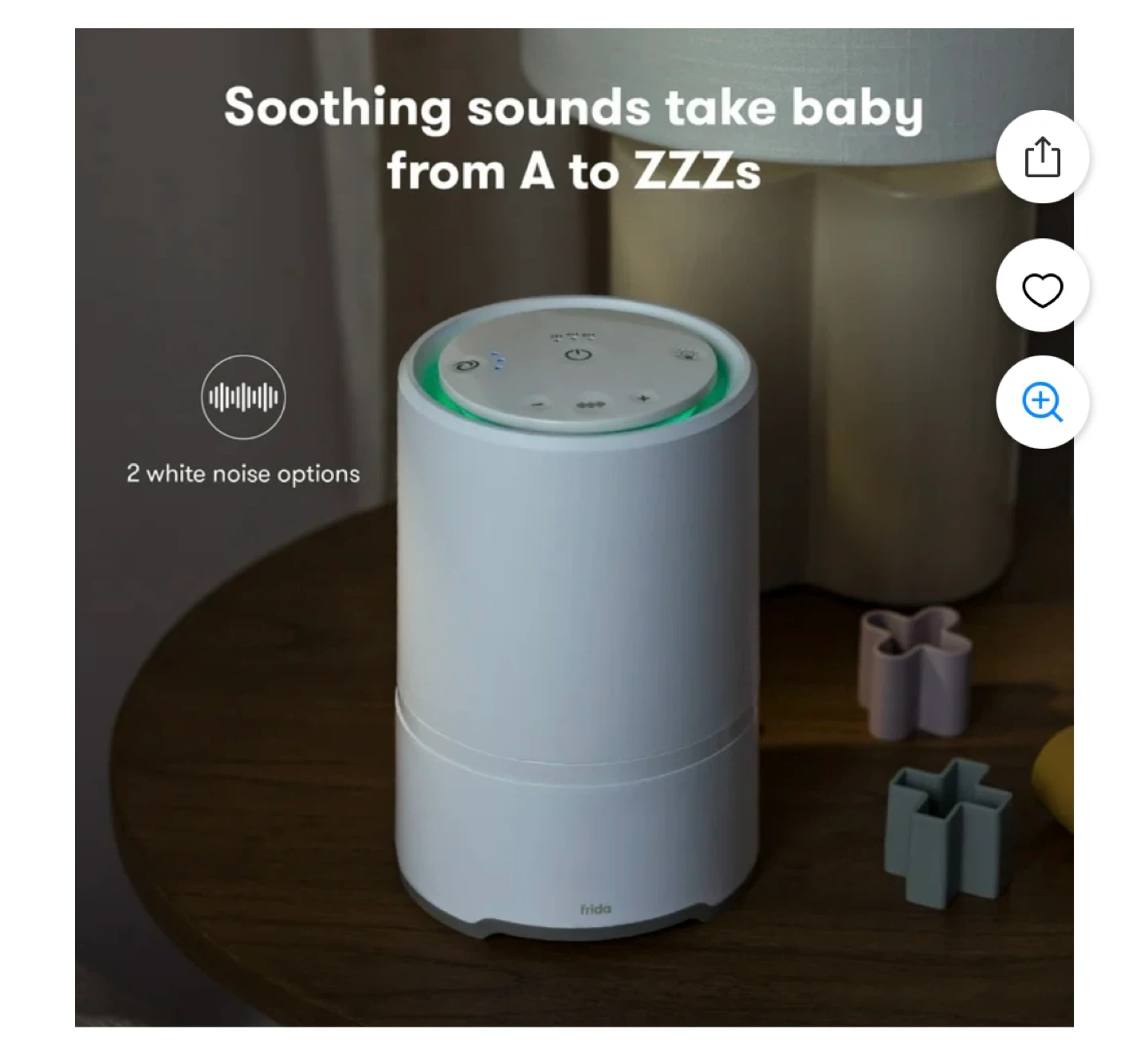 FridaBaby 3-in-1 Air Purifier + Sound Machine + Nightlight - photo 5