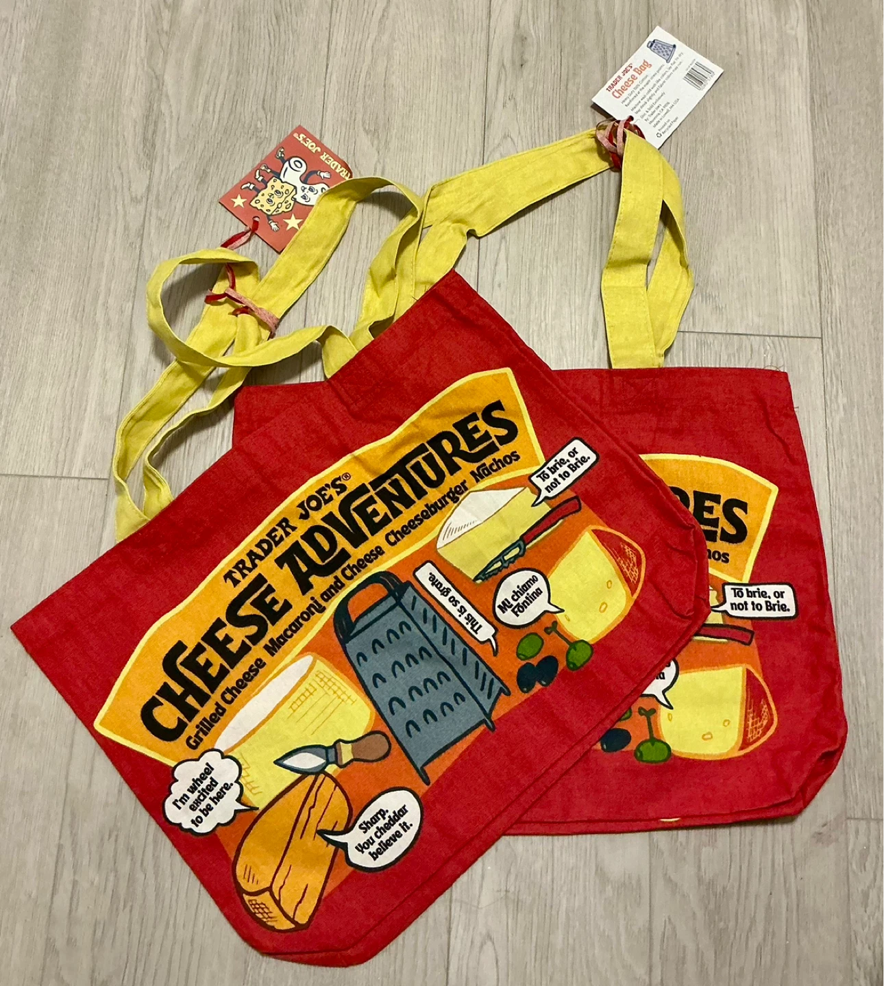Trader Joe's Cheese Adventures Tote Bag