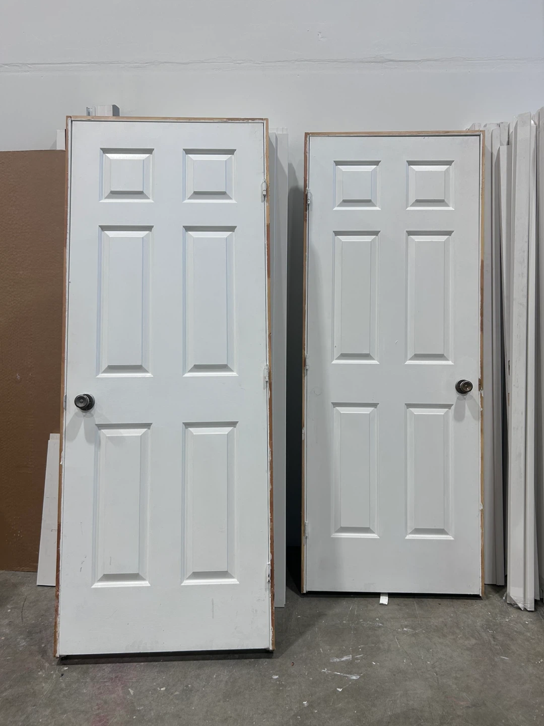 White 6-Panel Interior Doors (2)