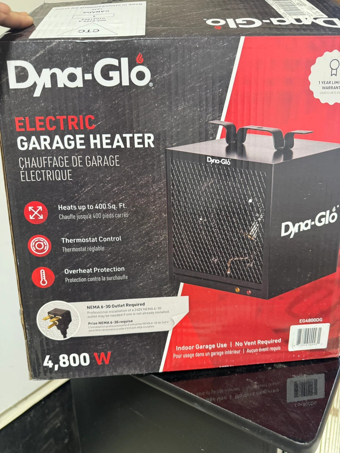 Dyna-Glo Electric Garage Heater EG4800DG 4,800 W - photo 3