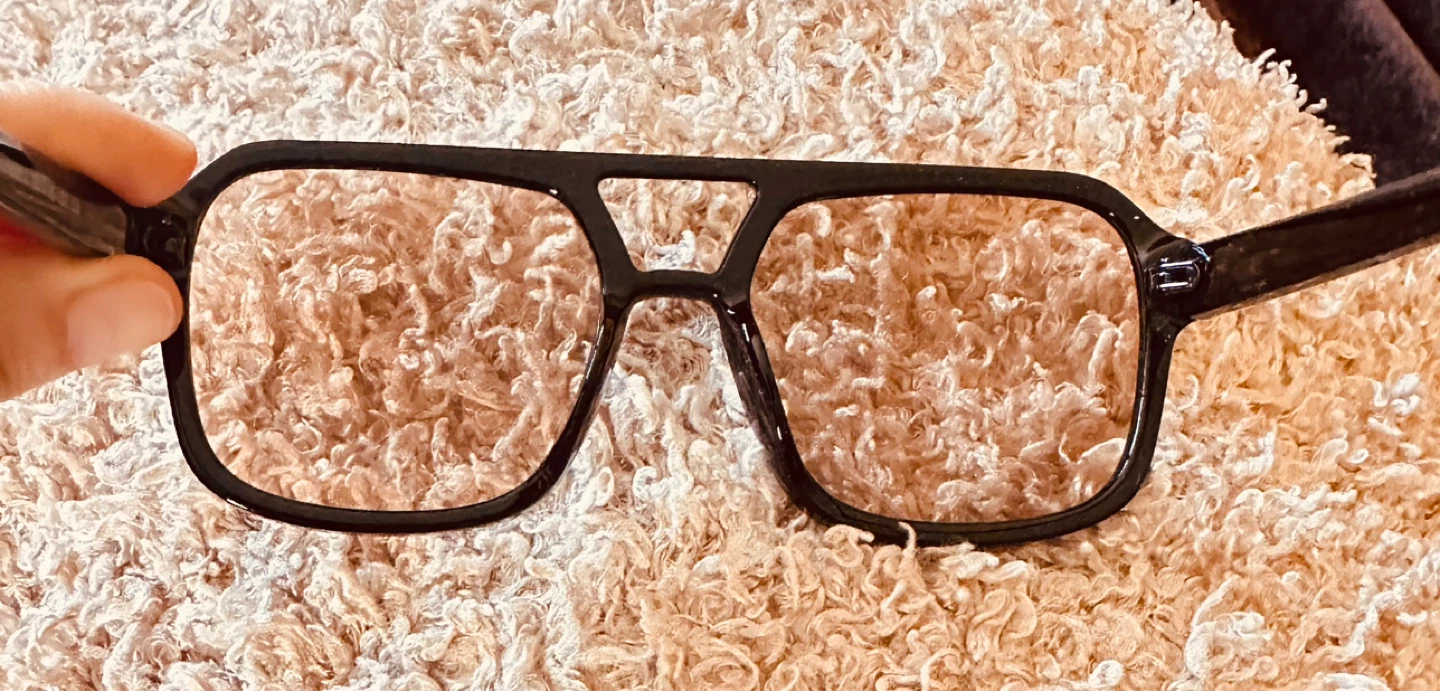 Black Aviator Style Glasses KD98062 - photo 5