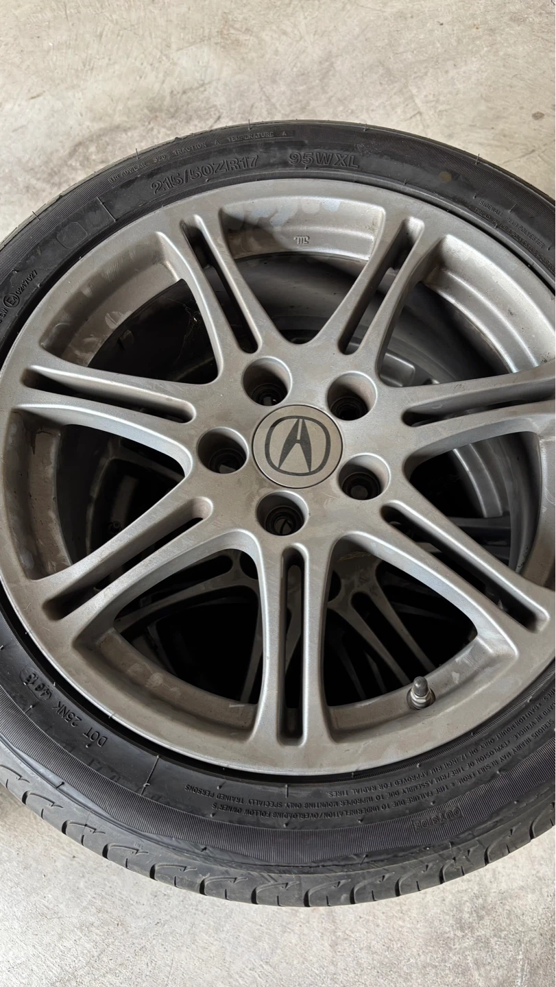 Acura Alloy Wheels and Tires (Set of 4)