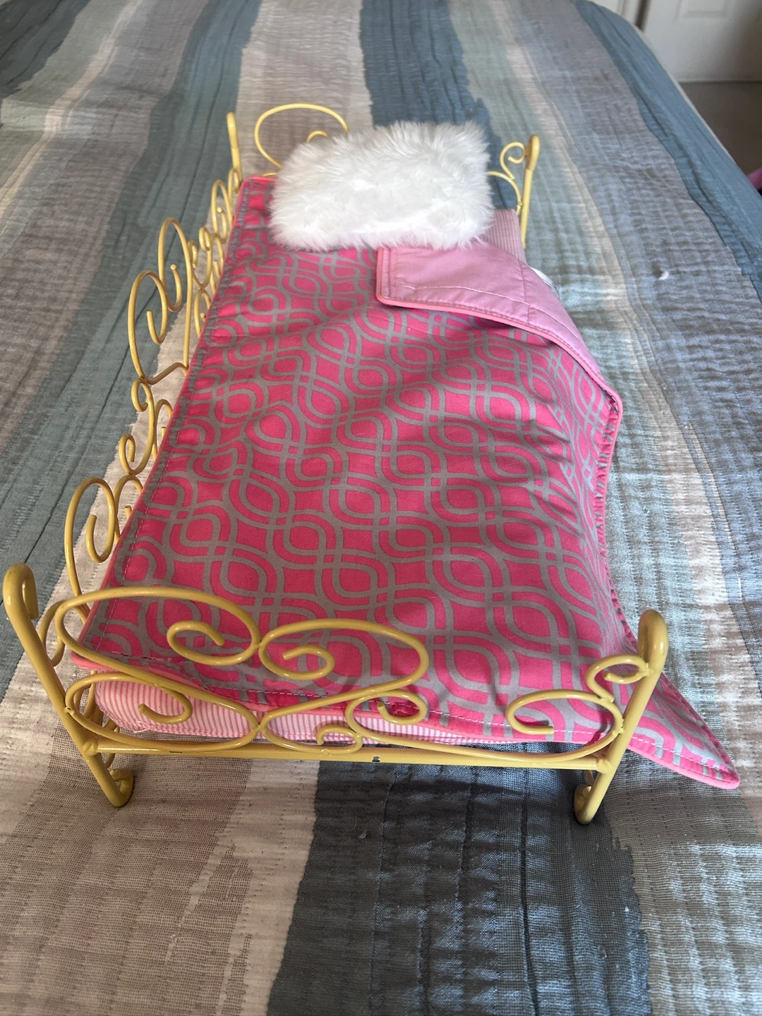 Doll Bed with Bedding