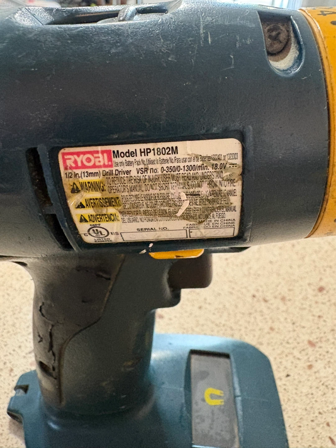 Ryobi 18V Cordless Drill Combo with Charger - photo 4