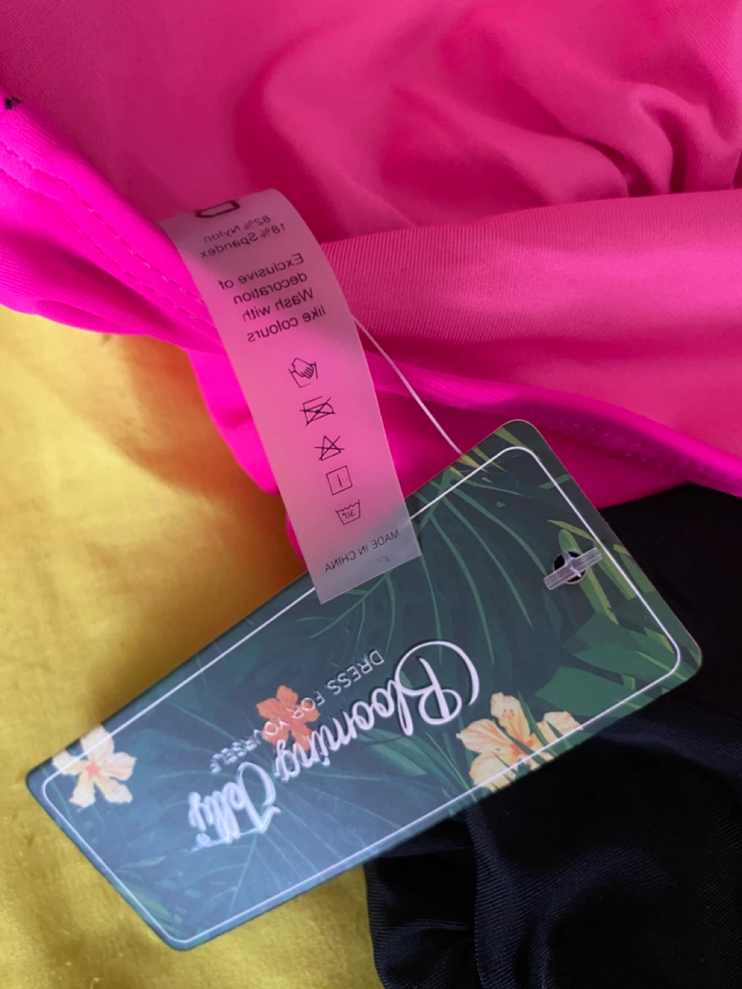 Blooming Jelly Pink and Black Swimdress XL - photo 3