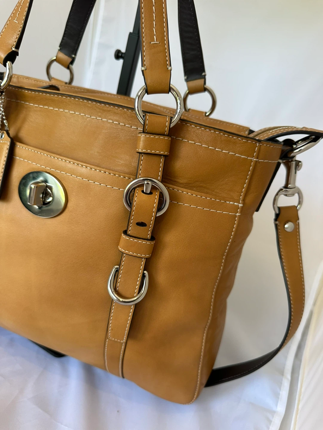 Vintage Coach Chelsea Leather F14015 Tan Leather - photo 4