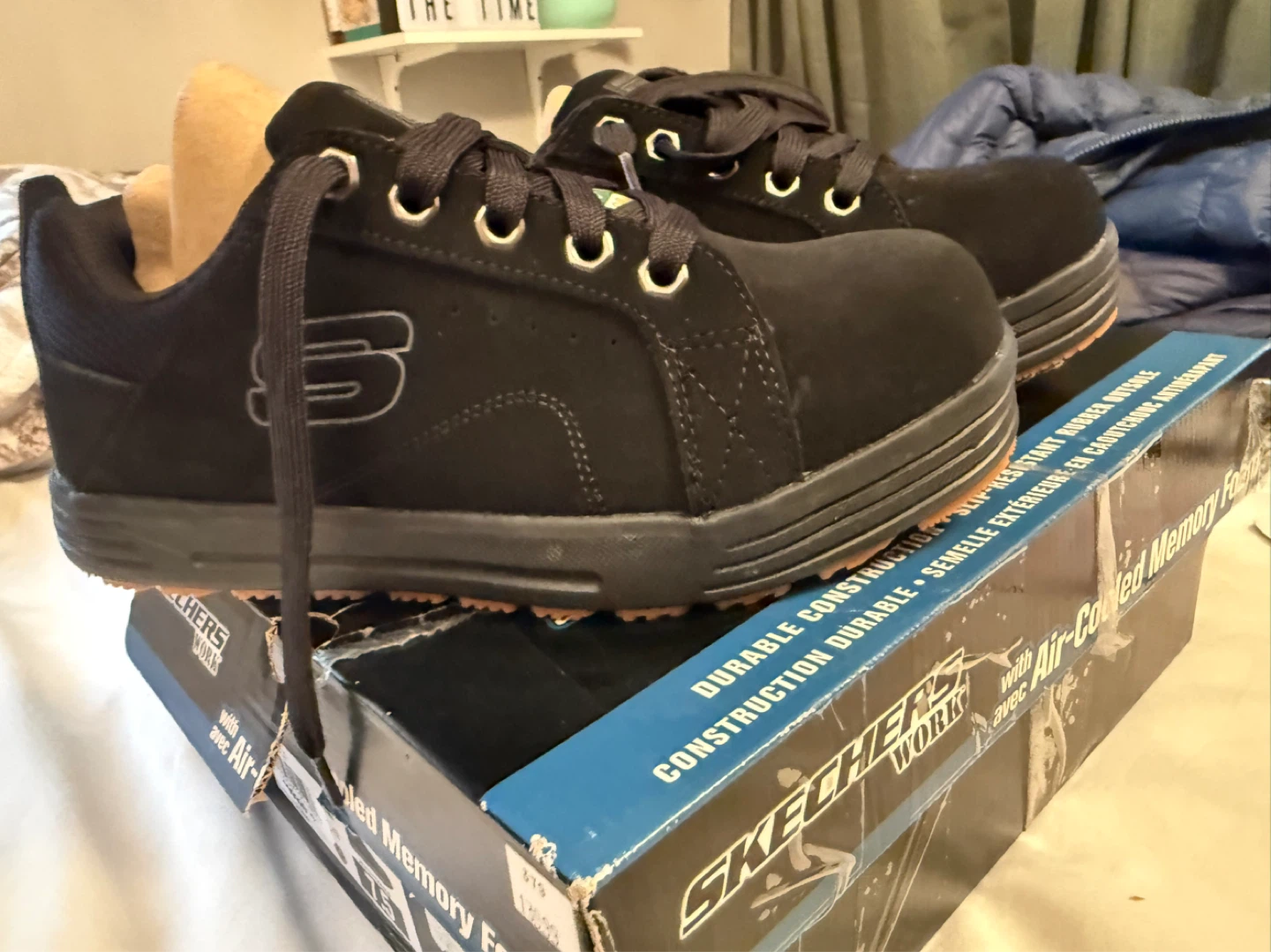 Skechers Work Men's Steel Toe Safety Shoes Size 7.5 - photo 2