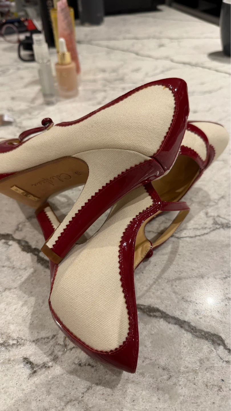 Cole Haan Canvas & Patent Leather Heels - photo 2