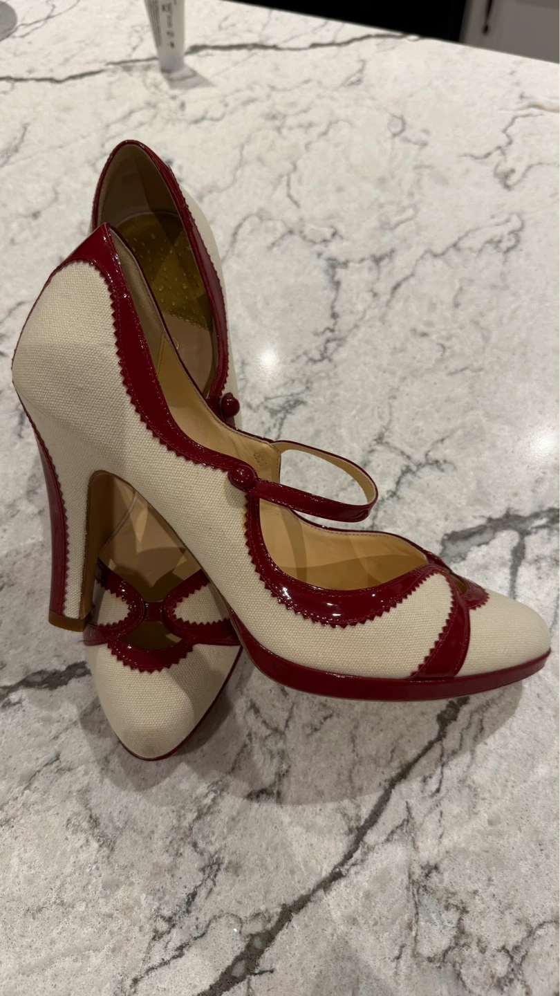 Cole Haan Canvas & Patent Leather Heels - photo 3