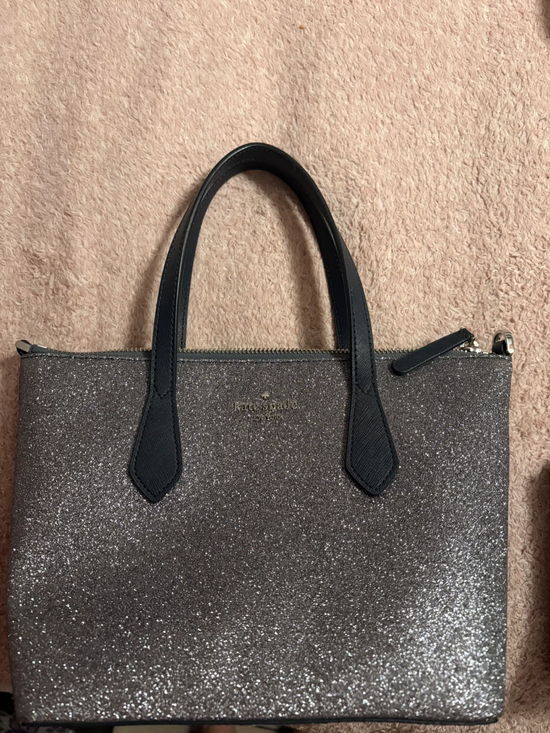 Kate Spade Glitter Tote Bag and Wallet Set