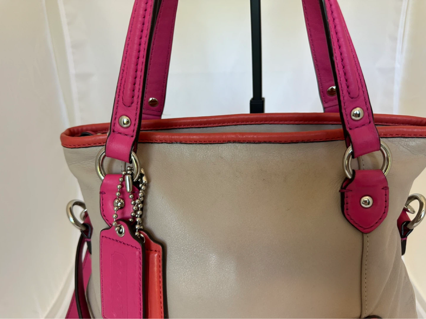 Vintage Coach F23911 Leather Tote Crossbody Shoulder bag - photo 3