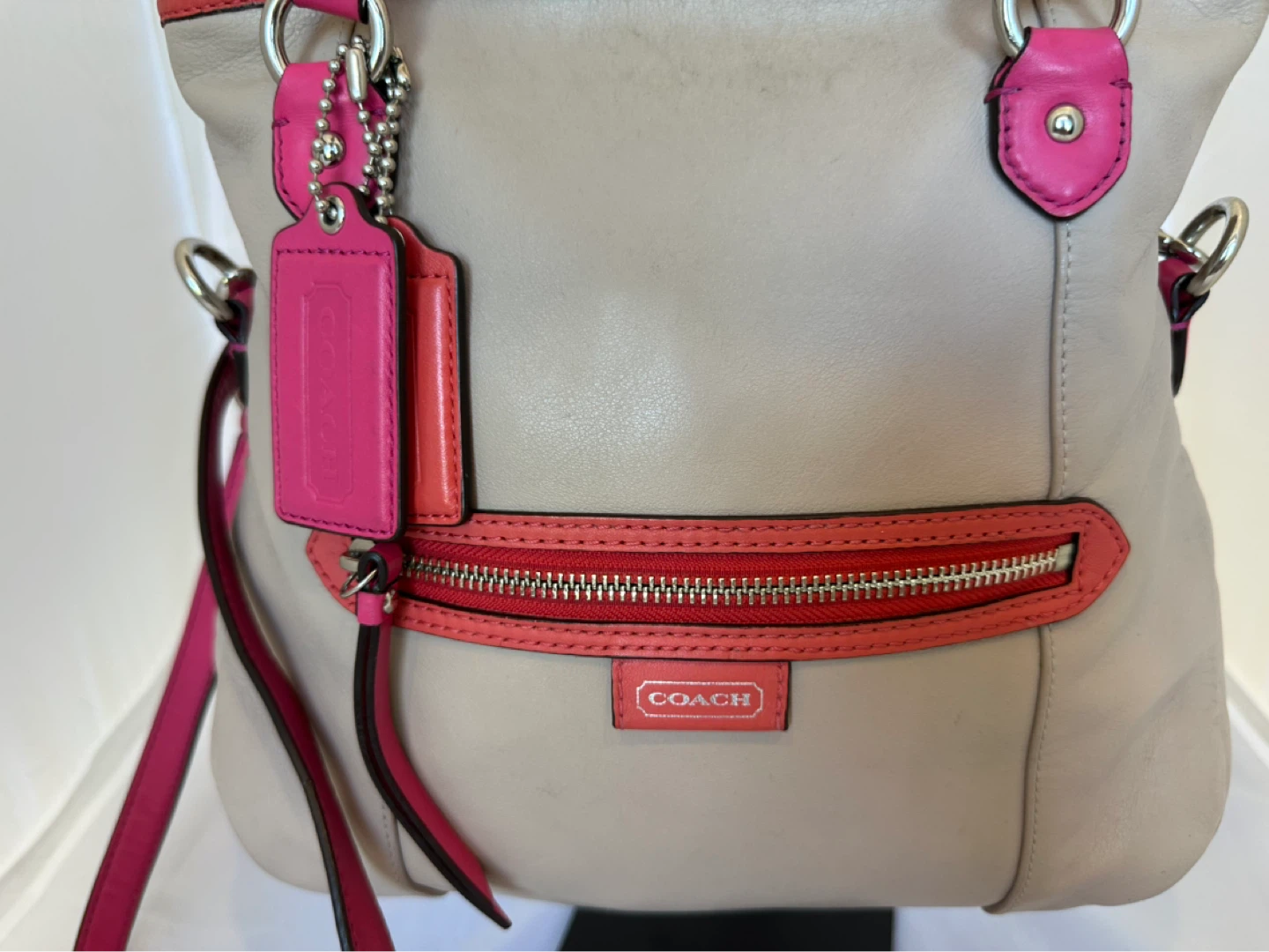 Vintage Coach F23911 Leather Tote Crossbody Shoulder bag - photo 2